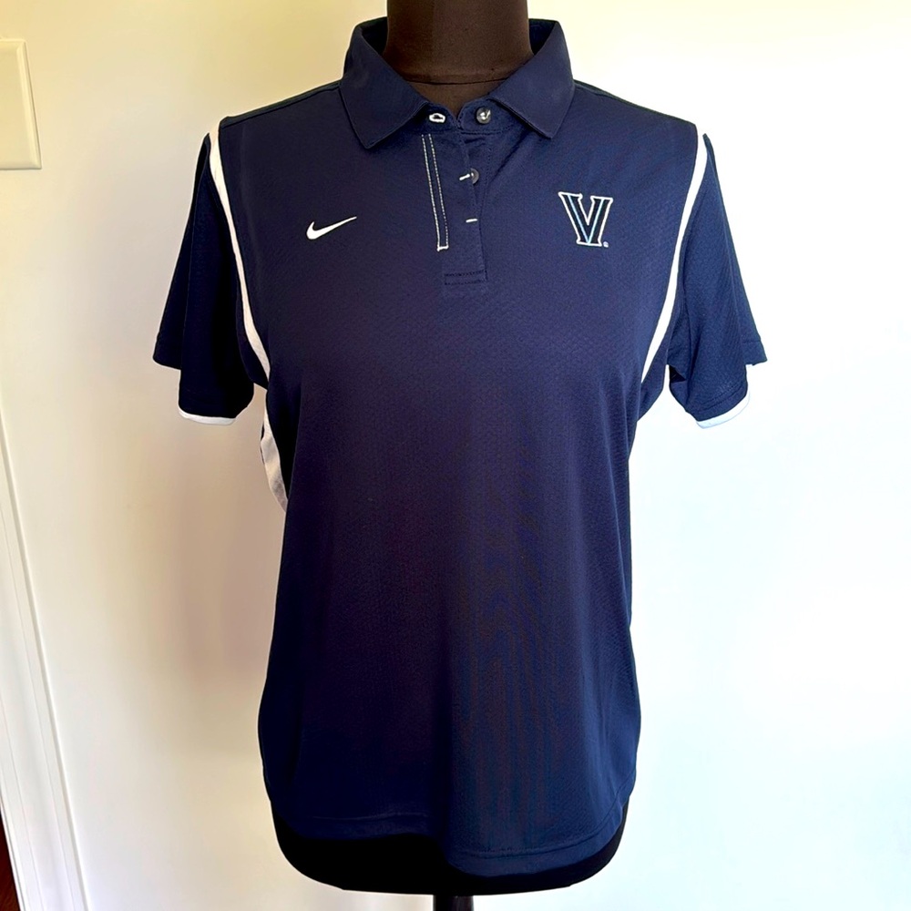 Nike Villanova University Navy and White Polo